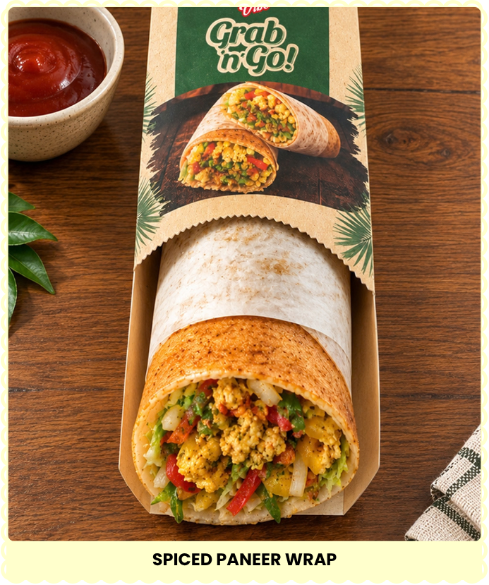 Spiced Paneer Wrap (1)